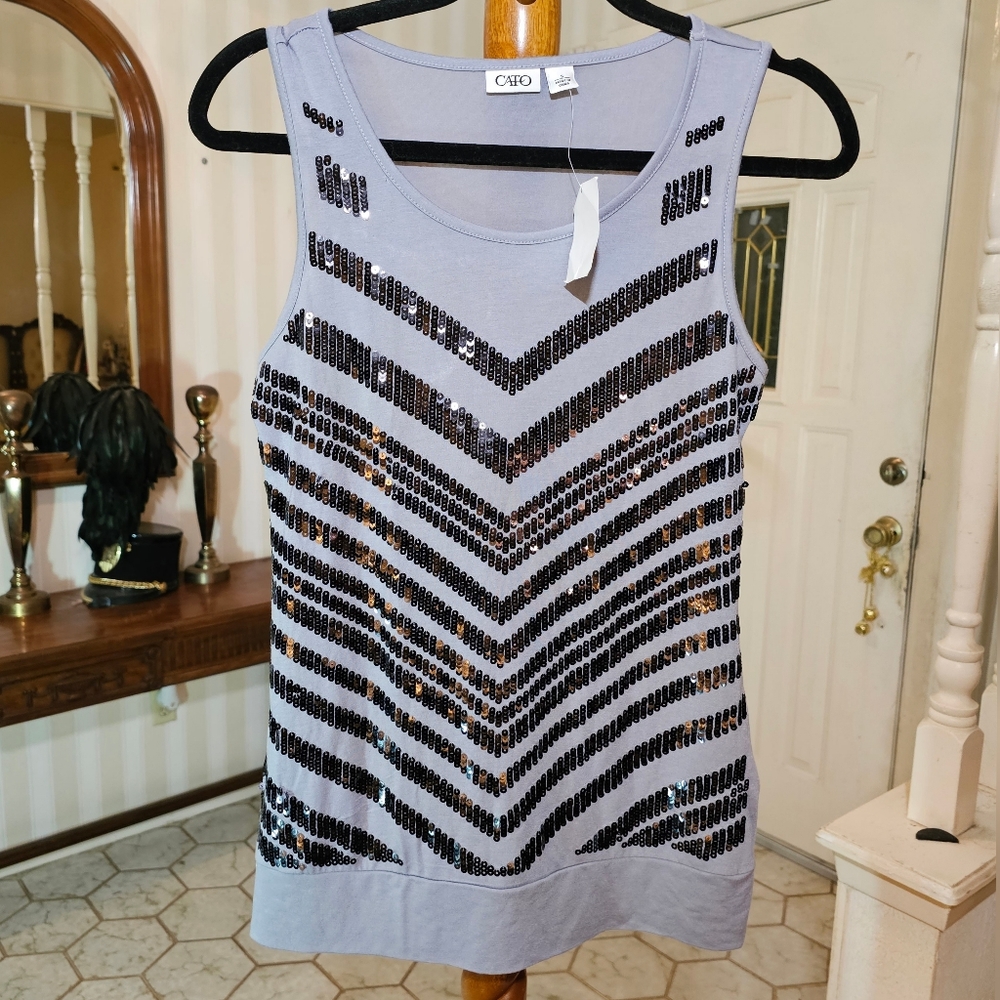 Cato Sequin Top